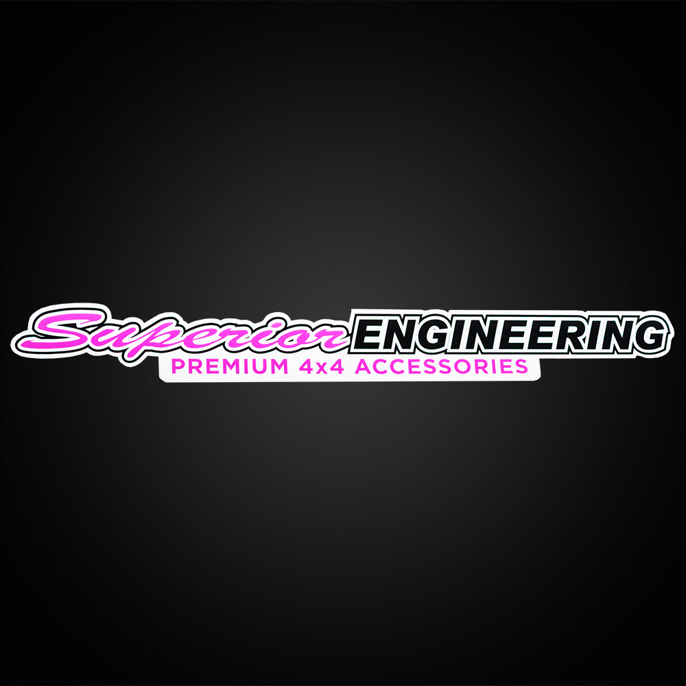 Superior Large Sticker Pink 670mm x 80mm (Type 1 Design) - SUP-SLP-1